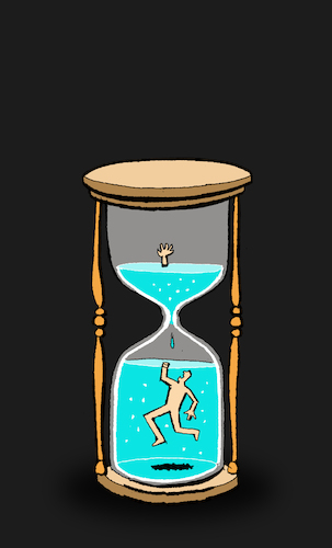 Cartoon: Water Clock... (medium) by berk-olgun tagged water,clock