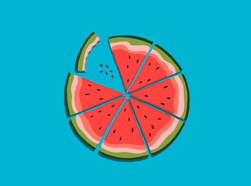 Cartoon: Watermelon Pizza... (medium) by berk-olgun tagged watermelon,pizza