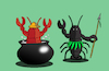 Cartoon: Black Lobster... (small) by berk-olgun tagged black,lobster
