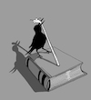 Cartoon: Bookworm... (small) by berk-olgun tagged bookworm