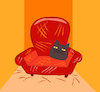 Cartoon: Cat Pillow... (small) by berk-olgun tagged cat,pillow