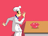 Cartoon: Chef Kiss... (small) by berk-olgun tagged chef,kiss