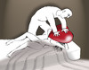 Cartoon: Heart Pillow... (small) by berk-olgun tagged heart,pillow