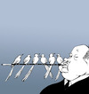 Cartoon: Hitchcock... (small) by berk-olgun tagged hitchcock