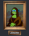 Cartoon: Leonardo.... (small) by berk-olgun tagged leonardo