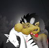 Cartoon: Lion the Vampire... (small) by berk-olgun tagged lion,the,vampire