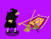 Cartoon: Magic Carpet and The Witch... (small) by berk-olgun tagged magic,carpet,and,the,witch