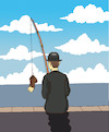 Cartoon: Magritte Fishing... (small) by berk-olgun tagged magritte,fishing