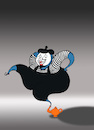 Cartoon: Pantomimer Genie... (small) by berk-olgun tagged pantomimer,genie