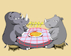 Cartoon: Rhino in Love... (small) by berk-olgun tagged rhino,in,love