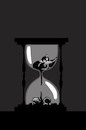 Cartoon: Sand Clock... (small) by berk-olgun tagged black,cat