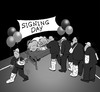 Cartoon: Signing Day... (small) by berk-olgun tagged signing,day