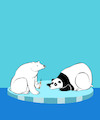 Cartoon: Sleeping polar bear... (small) by berk-olgun tagged sleeping,polar,bear