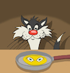 Cartoon: Sylvester... (small) by berk-olgun tagged sylvester