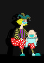 Cartoon: The Clown Nanny... (small) by berk-olgun tagged pacifierr
