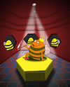 Cartoon: The Queen Bee... (small) by berk-olgun tagged the,queen,bee