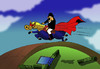 Cartoon: The SuperHorse... (small) by berk-olgun tagged the,superhorse