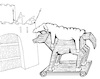 Cartoon: Trojan Wolf... (small) by berk-olgun tagged trojan,wolf