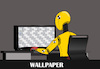 Cartoon: Wallpaper... (small) by berk-olgun tagged wallpaper