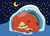 Cartoon: Winter Sleep... (small) by berk-olgun tagged winter,sleep