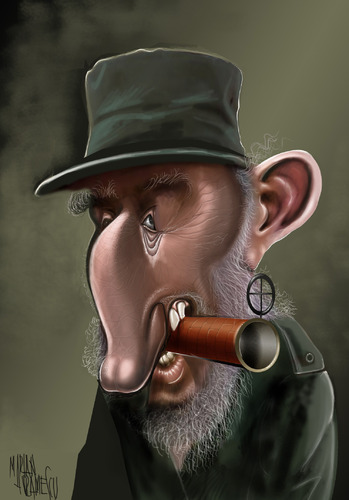 Cartoon: CASTRO (medium) by Marian Avramescu tagged mmmmmmmmmmmmmm