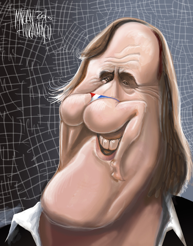 Cartoon: DEPARDIEU (medium) by Marian Avramescu tagged mmmmmmmmm