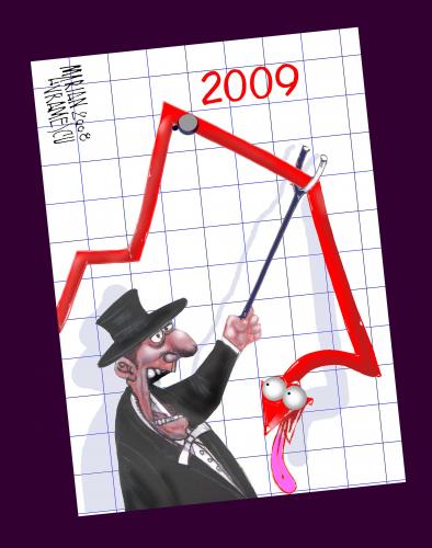 Cartoon: Dow Jones   soft (medium) by Marian Avramescu tagged mav