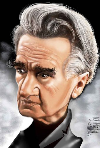 Cartoon: EMIL CIORAN (medium) by Marian Avramescu tagged mav