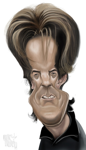 Cartoon: Kyle MacLachlan (medium) by Marian Avramescu tagged mmmmmmmmmmm