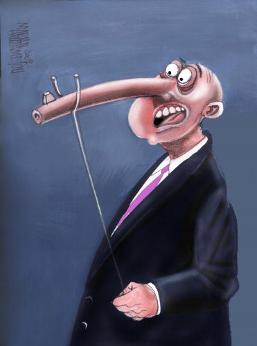 Cartoon: lies (medium) by Marian Avramescu tagged mav
