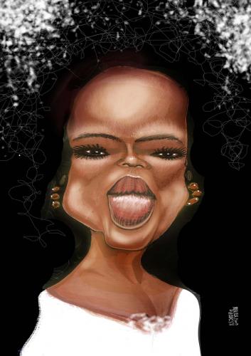 Cartoon: OPRAH (medium) by Marian Avramescu tagged oprah