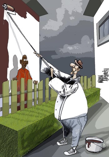 Cartoon: racism 6 (medium) by Marian Avramescu tagged mmmmmmmmm