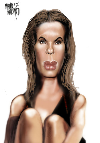 Cartoon: SANDRA BULLOCK (medium) by Marian Avramescu tagged mav