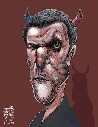 Cartoon: self-portrait (medium) by Marian Avramescu tagged mav