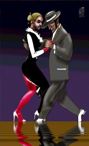 Cartoon: tango (medium) by Marian Avramescu tagged mav