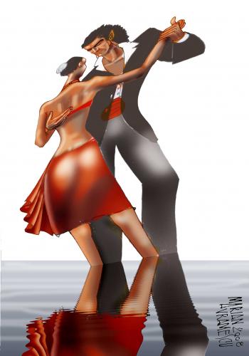 Cartoon: tango (medium) by Marian Avramescu tagged tango