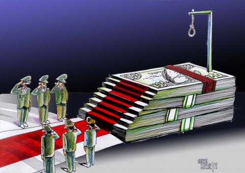 Cartoon: The end (medium) by Marian Avramescu tagged end