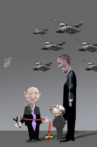 Cartoon: Welcome to NATO (medium) by Marian Avramescu tagged mmmmmmmmm