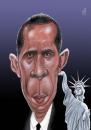 Cartoon: Obama (small) by Marian Avramescu tagged obama