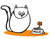 Cartoon: Occupy Cat (small) by jen-sch tagged occupy bank cat mouse kapitalismus finanzsystem maus karte banken finanzkrise bankensystem bewegung