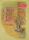 Cartoon: Erotica (small) by Jordan Pop-Iliev tagged erotica literature library