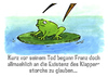 Cartoon: froschleben II (small) by jenapaul tagged frosch,frösche,frogs,storch,humor