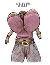 Cartoon: hi! (small) by jenapaul tagged boobs,busen,mode,fashion,lifestyle