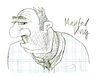 Cartoon: Manfred Krug (small) by jenapaul tagged karikatur,portrait,manfred,krug,film,fernsehen,schauspieler