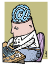 Cartoon: Internet brain (small) by svitalsky tagged at,sign,internet,brain,computer,future,cartoon,svitalsky,svitalskybros