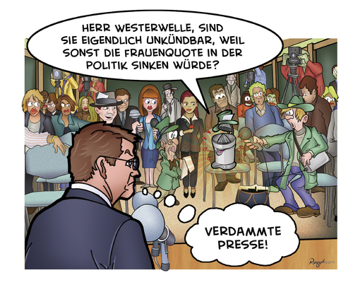 Cartoon: Die Presse 04 (medium) by Die Presse tagged pressekonferenz