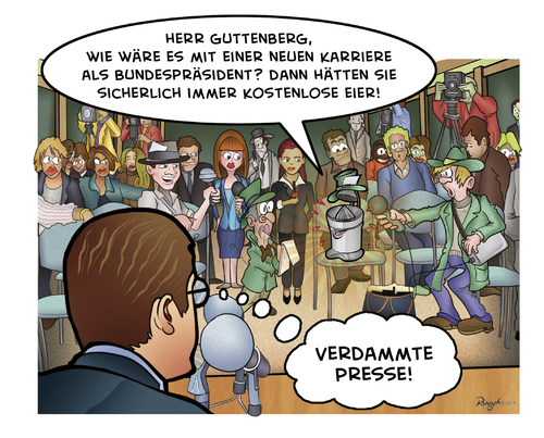 Cartoon: Die Presse 09 (medium) by Die Presse tagged pressekonferenz