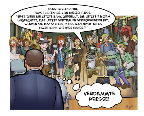 Cartoon: Die Presse 36 (medium) by Die Presse tagged pressekonferenz