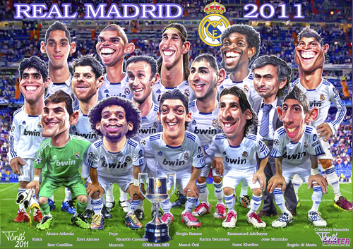 Cartoon: Real Madrid 2011 poster (medium) by Tonio tagged football