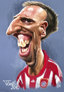 Cartoon: Frank Ribery FC Bayern (small) by Tonio tagged francia,franzözisch,soccer,football,nationalmanschaft,münchen,karikatur,fussball